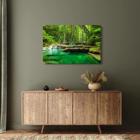 Kép - Zöld vízesés (90x60 cm)