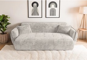 Bézs zsenília kanapé 250 cm Nelia Big – Ropez