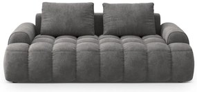 Szürke bársony kanapé 200 cm Linz – Cosmopolitan Design