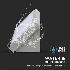 LED kültéri fali lámpa LED/20W/230V 6400K IP65 szürke