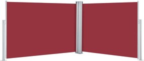 vidaXL piros behúzható oldalsó napellenző 100 x 1000 cm