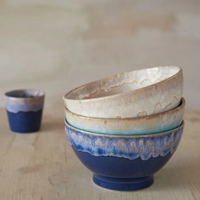 Türkiz agyagkerámia tál szett 4 db-os ø 15 cm Latte – Costa Nova