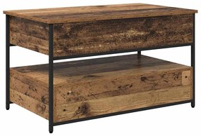 vidaXL Dohányzóasztal fiókkal Öreg fa 85 x 50 x 50 cm Faanyag