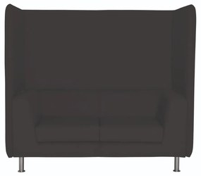Notre Dame Lounge 102 kanapé, kétüléses, fekete / ezüst