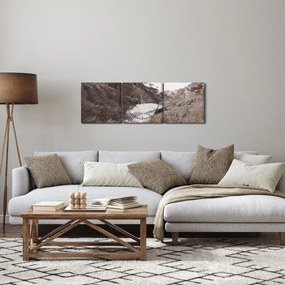 Kép - Utazás a Smaragd-tengerhez (órával) (90x30 cm)