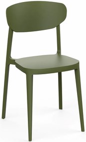 Rojaplast MARE műanyag kerti szék - Olivazöld (Olivazöld)