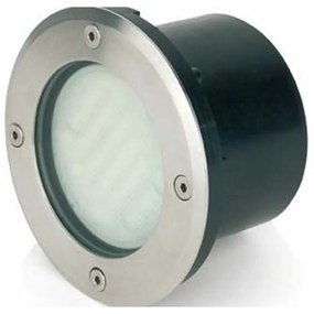 FARO LIO kültéri beépíthető lámpa, rozsdamentes acél (inox), 3000K melegfehér, GX53 foglalattal, fényforrással, 6W, IP67, 71495
