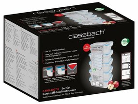 Classbach FHD 4007 5 db-os műanyag tárolódoboz készlet 5 x 1 l