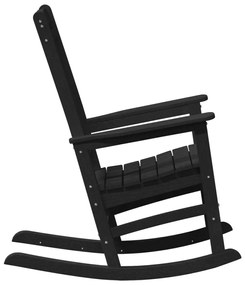 kertihintaszék 2 db Fekete 70x92x107.5 cm HDPE