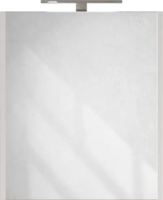 Piramida AKVA Tükrös fürdőszobai szekrény - LED világítással - 60 x 69 x 13 cm