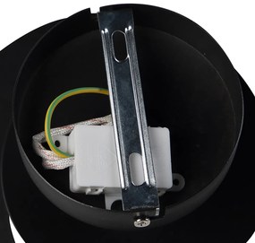 Okos mennyezeti lámpa spirális árnyékolóval, fekete, Wi-Fi-vel - Scroll