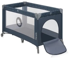 Lionelo - STEFI utazóágy, kék-szürke