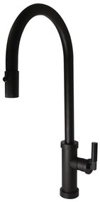 ALVEUS 1132179 - Mosogatócsap kihúzható permetezővel NERINA 46,8 cm fekete