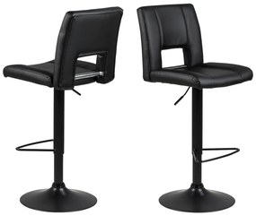 Sylvia fekete bárszék állítható magasággal - Actona