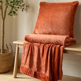 Mikroplüss díszpárna 55x55 cm Velvet and Faux Fur – Catherine Lansfield