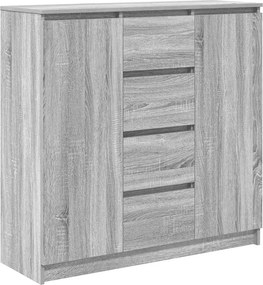 vidaXL szürke sonoma szerelt fa tálalószekrény fiókos 100,5x35x98,5 cm