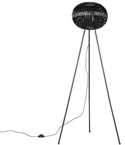 Modern állólámpa állvány fekete - Zoë