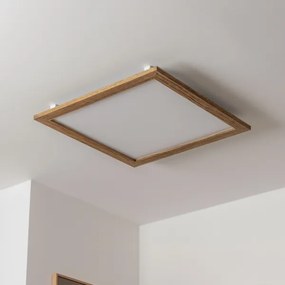 Brilagi - LED Mennyezeti lámpa SLIMFRAME WOOD LED/58W/230V 64x64 cm barna
