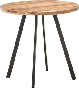 vidaXL tömör akácfa étkezőasztal 80 cm