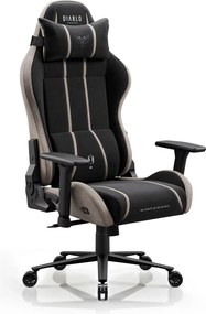 Gamer szék szövet Normal Size, fekete-bézs: Diablo X-One 2.0 Camel Black