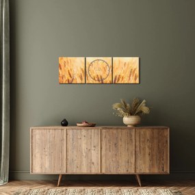 Kép - mező gabonával (órával) (90x30 cm)