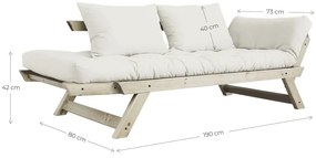 Bebop Natural Clear/Olive Green variálható kanapé - Karup Design