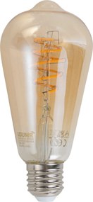 5 darabos intelligens E27 dimmelhető LED izzókészlet ST64 borostyán 4,9W 320 lm 2500K Zigbee