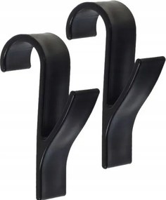 Fürdőszobai Akasztó Radiátor Törölközőtartó Fekete 2x