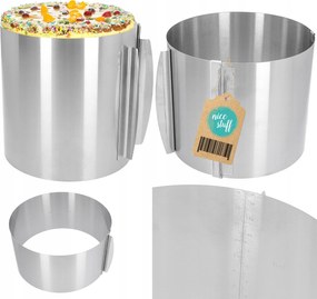 Tortadíszítő cukortartó karika magas 15 cm állítható 16-30 cm