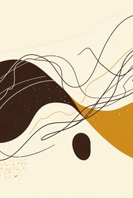 Poszter 61x90,5cm Vonalak és formák szimfóniája