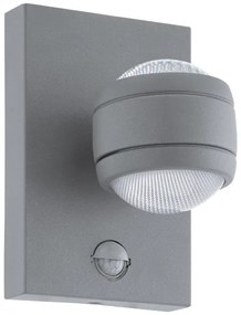 Eglo 96019 - LED Kültéri fali lámpa a mozgásérzékelős SESIMBA 1 2xLED/3,7W