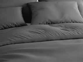 Pamut ágynemű LUX sötétszürke hotel zsebbel Ágyneműhuzat mérete: 70 x 90 cm | 140 x 200 cm