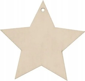 Karácsonyi Csillag Dekoráció Fa Medál 10cm Karácsony