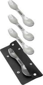 Ezüstszínű rozsdamentes acél étkező villa szett 4 db-os Spork – Black + Blum