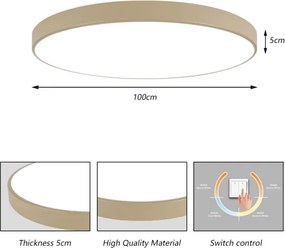 Brilagi-LED mennyezeti lámpatest POOL LED/128W/230V 3000/4500/6000K Ø 100 cm bézs