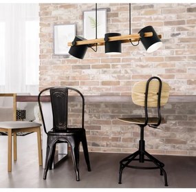 Eglo 43045 - Csillár zsinóron HORNWOOD 3xE27/60W/230V