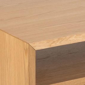 Natúr színű dohányzóasztal tölgyfa dekorral 60x120 cm Arlon – Actona