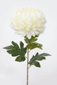 Fehér mű krizantém szárral 75cm