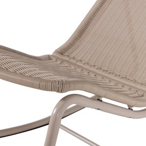Bézs műrattan kerti fotel Tom – WOOOD