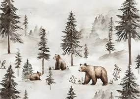 Kép - Erdő medvékkel (70x50 cm)
