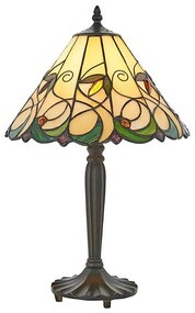 Endon 64195 - JAMELIA Tiffany asztali lámpa, 1xE27/60W/230V, Ø 31 cm