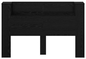 Fejtámla polcokkal Fekete tölgy 160 x 17 x 104,5 cm Faanyag