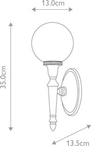 Elstead Lighting DRYDEN BATH-DRYDEN4-PB Fali lámpa 1x40W/G9 IP44