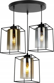 Mennyezeti LĂĄmpa LĂłgĂł CsillĂĄr Fekete HĂĄrmas Loft Glamour Asztal Felett Sziget