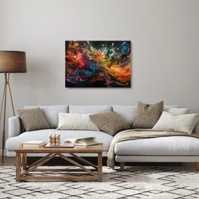 Üveg kép - Színes absztrakció II. (70x50 cm)