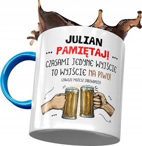 Kék Bögre Julian Férj Kolléga Ajándék Nyomtatott Fotóval