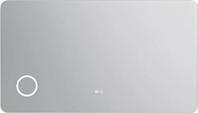 Erga Myra, LED tükör 140x80 cm kozmetikai tükörrel, 3x nagyítás, 5082 lm, 3 fényszín, háttérvilágítás, ERG-V01-MYRA-1480-00