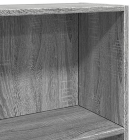 szürke sonoma színű szerelt fa könyvespolc 60 x 24 x 109 cm