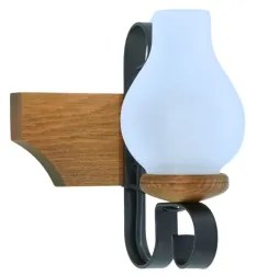 Fali lámpa VELA 1xE14/40W/230V bükkfa