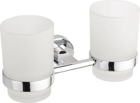 Mexen Tiber kettős fogkefetartó, króm - 7050552-00